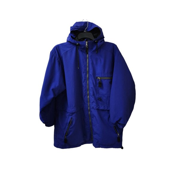 Eddie Bauer Ebtek Water Resistant Jacket Coat Women's Medium Blue-Purple - Picture 1 of 5